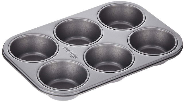 Prestige 6-Cup Muffin Pan, Grey
