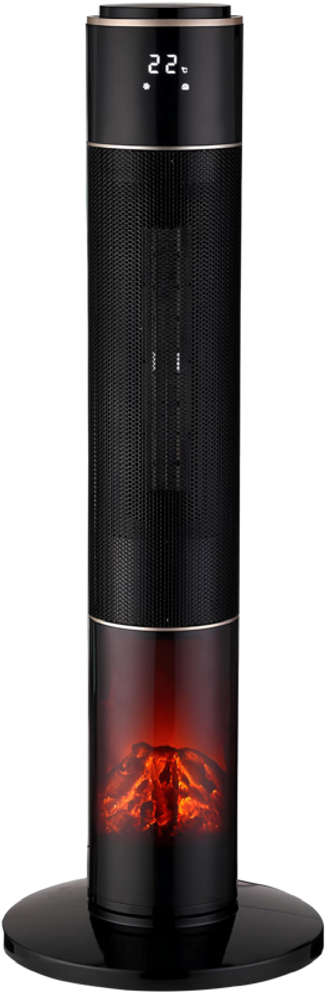 Tekmaz Fan Heater Fireplace – 2000W, Black