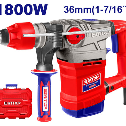 EMTOP 1800W 36mm Rotary Hammer