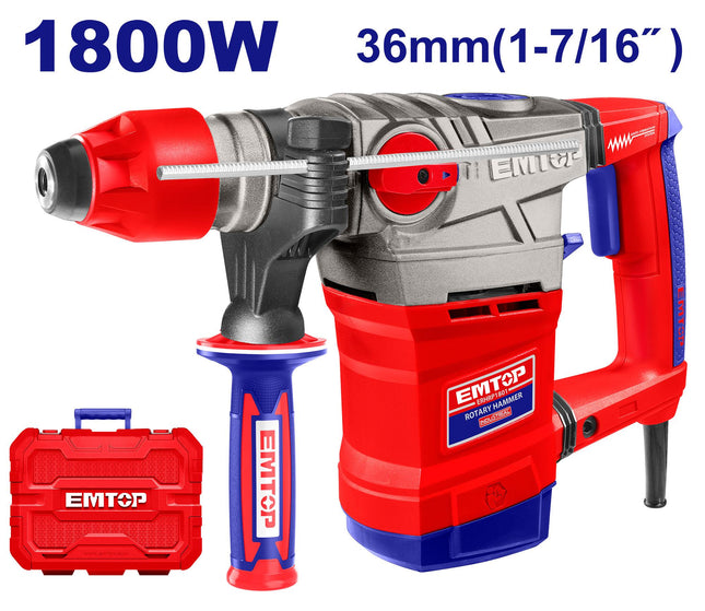 EMTOP 1800W 36mm Rotary Hammer