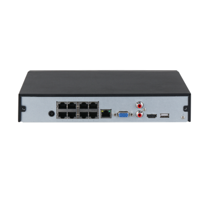 مسجل فيديو شبكي صغير 8 قنوات 1 وحدة 8PoE 1HDD خفيف الوزن