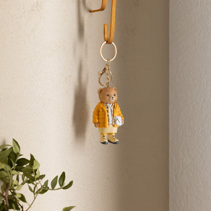 Madelyn Bear Keychain - Yellow Charm Accessory