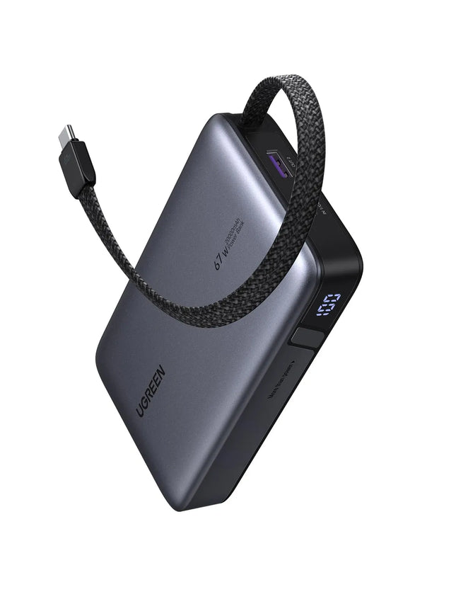 Ugreen 67W Power Bank 20000mAh Built-in Cable PB556