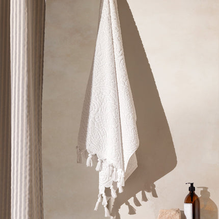Bernay 100% Cotton Bath Towel White - Soft & Luxurious