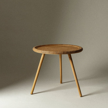 Estella Natural Rattan Side Table – Warm & Textured