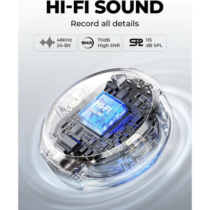 Lark M2 Hollyland Combo - Wireless Lavalier Microphone with 1000ft LOS Range, Black