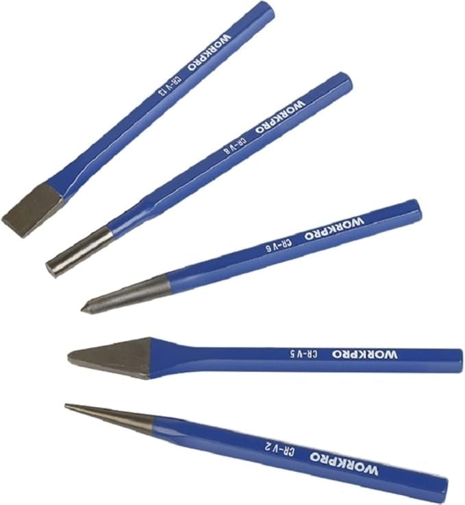 WORKPRO 5-Piece Punch & Chisel Set | WP201303 WORKPRO 5-Piece Punch & Chisel Set | WP201303