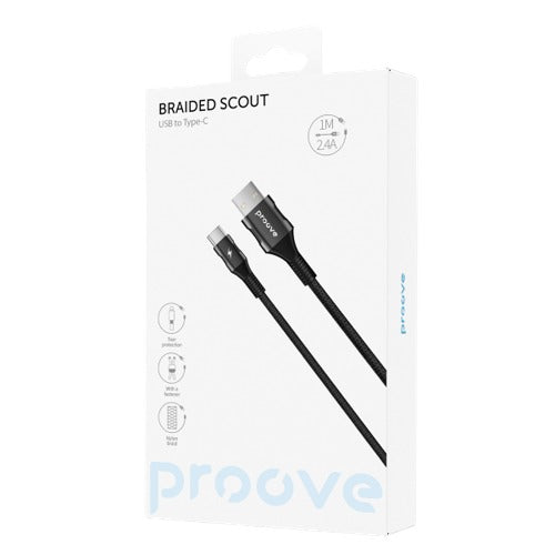 كابل Proove Braided Scout Type-C 2.4A - (1متر) كابل Proove Braided Scout Type-C 2.4A - (1متر)