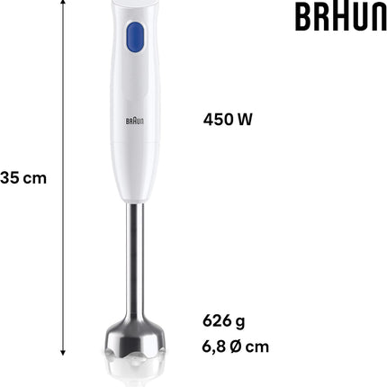 Braun 450W Compact Blender with 350ml Jar - White
