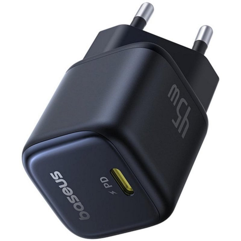 Baseus PicoGo GaN Fast Charger - 45W Ultra-Compact Wall Adapter - PD 3.0 & QC Support - Advanced GaN Technology - Safe Charging for iPhone, iPad, & Samsung - EU Plug Baseus PicoGo GaN Fast Charger - 45W Ultra-Compact Wall Adapter - PD 3.0 & QC Support - Advanced GaN Technology - Safe Charging for iPhone, iPad, & Samsung - EU Plug