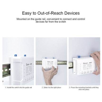 4CHPRO SONOFF 4CHR3 & 4CHPROR3 4-gang Wi-Fi Smart Switch with RF Control