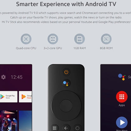 Xiaomi Mi TV Stick FHD — Android TV Streaming Stick (MDZ-24-AA)