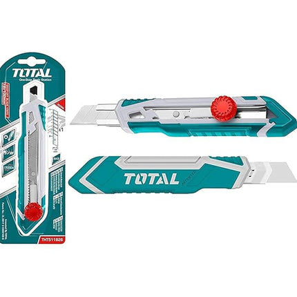 Total THT511826 Snap-Off Blade Knife – 18×100mm Rotary Lock Utility Knife