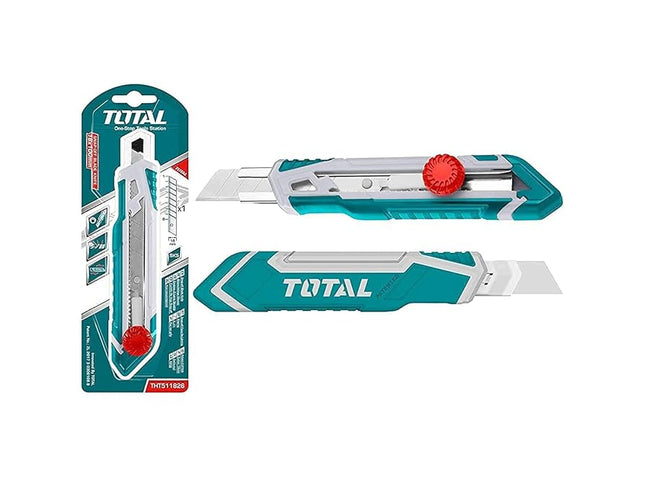 Total THT511826 Snap-Off Blade Knife – 18×100mm Rotary Lock Utility Knife