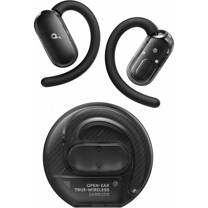 Soundcore V40i by Anker Open-Ear Headphones, Lidless Design Case, 4-Position Adjustable Ear Hooks, Rich Bass, IP55 Water Resistant, 21H Playtime, AI Clear Calls, Bluetooth 5.4