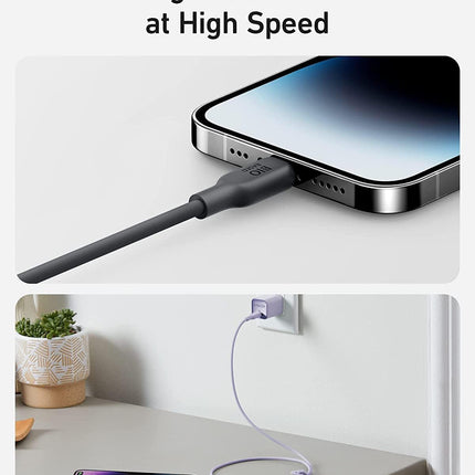 Anker 542 USB-C to Lightning Cable (Bio-Based) 90cm — 30W Fast Charge, 20,000 Bends — Black