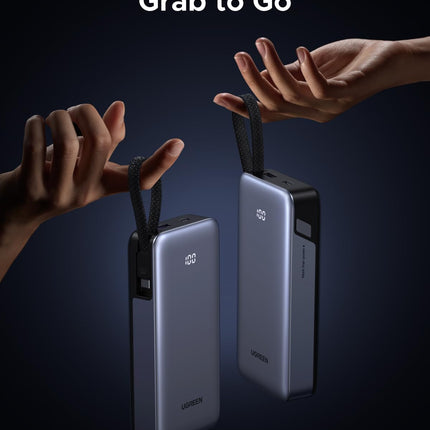 UGREEN Nexode Power Bank 20000mAh 45W Fast Charging with Built-in USB-C Cable