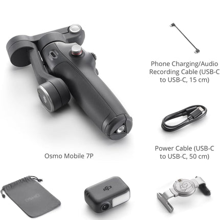 سلسلة DJI Osmo Mobile 7 — مثبتات ثلاثية المحاور للهاتف الذكي