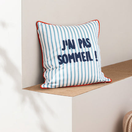 Sommeil Blue Cushion Cover – Soft Textured Home Decor