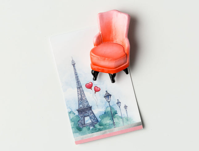 Madame Coco Armchair Seat Decorative Fridge Magnet