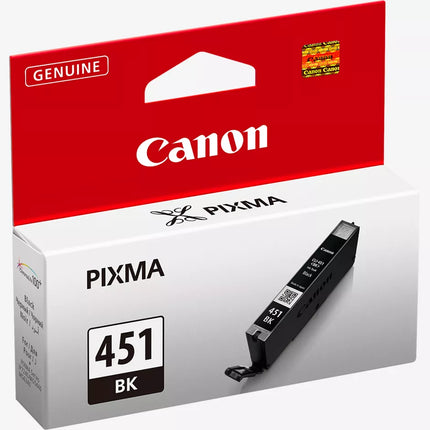 Canon CLI-451BK Genuine Black Ink Cartridge - ChromaLife100+ Technology - High Quality Photo Printing - Compatible with PIXMA iP7240, MG5440, MG6340, MX924
