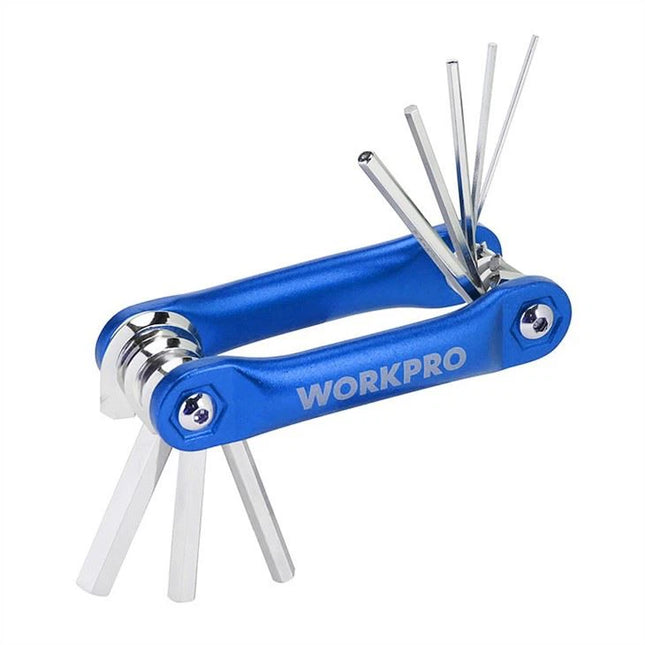 WORKPRO 8-Piece Folding Hex Key Set (Metric) | WP222024