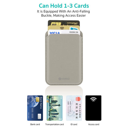 حامل بطاقات مغناطيسي Coteci TR-052 متوافق مع MagSafe مع حامل مدمج