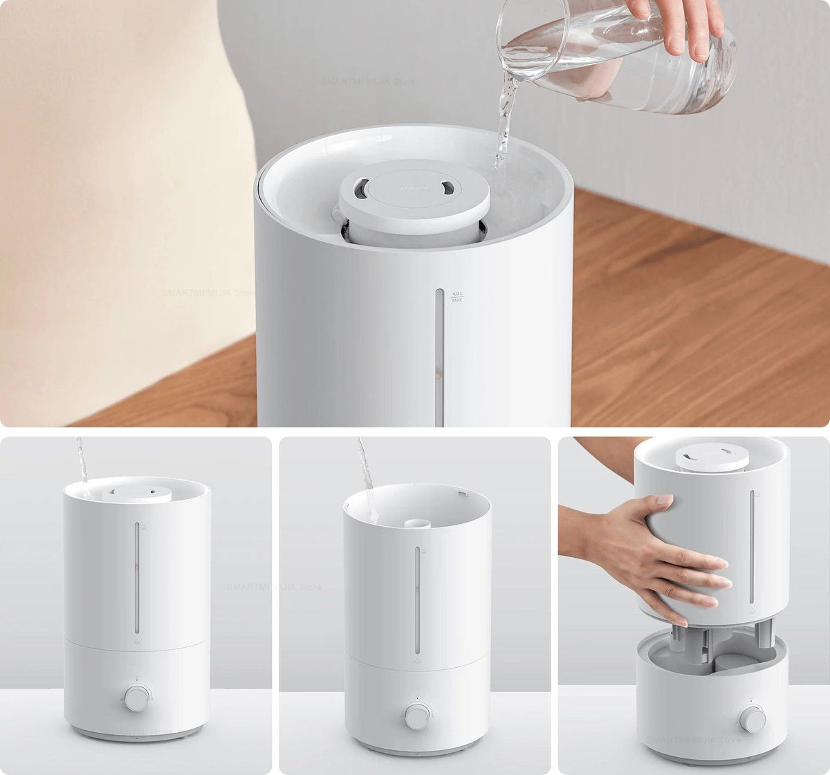 Xiaomi Humidifier 2 Lite - 4L Capacity - 300mL/h Mist Output - Antibacterial Technology - 360° Rotating Nozzle - Water Level Indicator - White Xiaomi Humidifier 2 Lite - 4L Capacity - 300mL/h Mist Output - Antibacterial Technology - 360° Rotating Nozzle - Water Level Indicator - White
