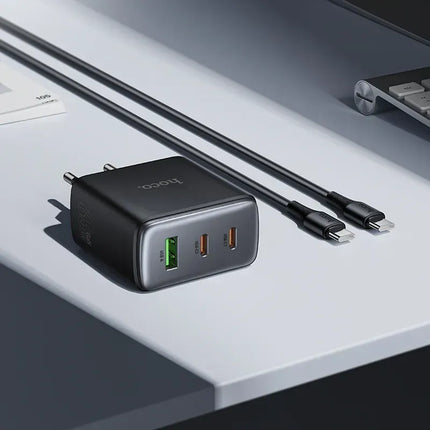 HOCO C160A 65W Power Delivery Charger with 3 Ports (EU)