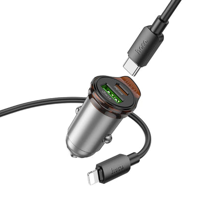 HOCO Rigorous NZ16A 43W Dual Port Car Charger PD25W