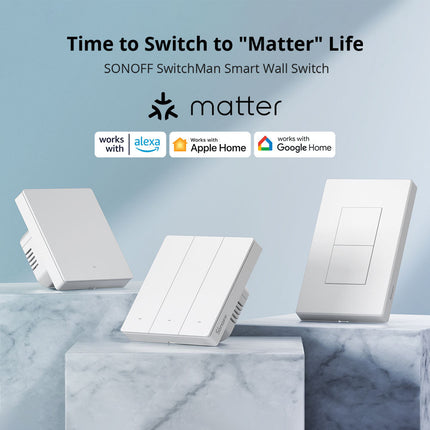 M5-2C-120W SONOFF SwitchMan Smart Wall Switch-M5 Matter