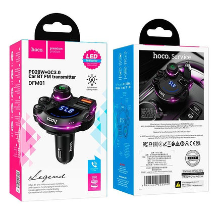 Hoco E166 Path Car FM Transmitter Bluetooth 42W Dual USB
