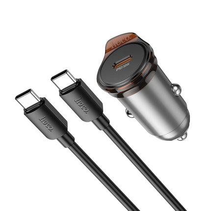 Hoco NZ16 Rigorous 30W USB-C PD Car Charger with Cable