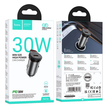 HOCO NZ16 Rigorous 30W PD Car Charger USB-C