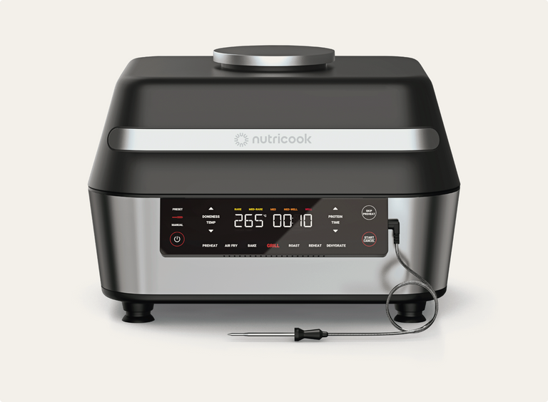 شواية وقلاية هوائية NUTRICOOK الذكية XL | وظائف 6 في 1 | ميزان حرارة ذكي شواية وقلاية هوائية NUTRICOOK الذكية XL | وظائف 6 في 1 | ميزان حرارة ذكي