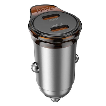 Hoco Rigorous NZ16B Dual USB-C 45W PD Car Charger