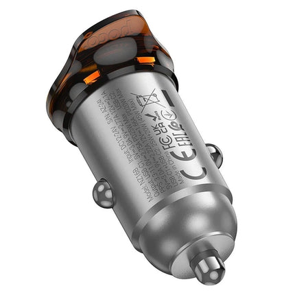 Hoco Rigorous NZ16B Dual USB-C 45W PD Car Charger