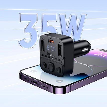 Hoco E87 Delta 35W Car FM Transmitter with Bluetooth