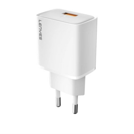  LENYES LCH382-EU 18W Quick Charge Wall Charger -  White