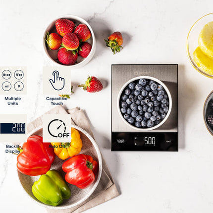 KS205S-ME NutriCook Kitchen Scale - Stainless Steel