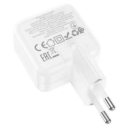 Lucky C111A Dual-Port 30W PD + QC3.0 Fast Charger EU