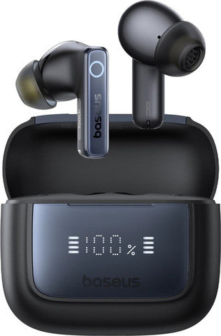 سماعات رأس باسوس بوي H1 برو (Baseus Bowie H1 Pro) لاسلكية - عزل ضوضاء نشط 48 ديسيبل - صوت عالي الدقة Hi-Res - محرك ثنائي - بطارية 80 ساعة