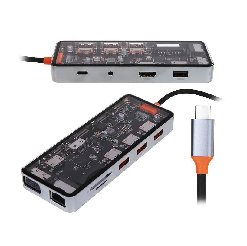 موزع WIWU Cyber 11 في 1 من النوع C موزع WIWU Cyber 11 في 1 من النوع C