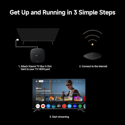 جهاز Xiaomi TV Box S (الجيل الثالث) — بث ذكي بدقة 4K مع Google TV