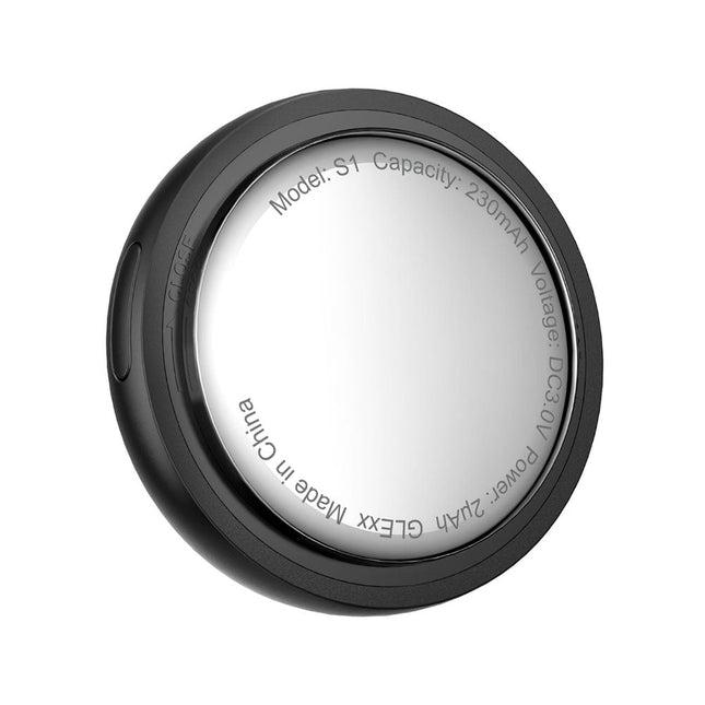 جهاز التتبع الذكي أيس فاست (Acefast S1) المعتمد من أبل (Apple Find My)، متتبع صغير ضد الضياع بتصميم "الزر"، تحديد موقع عالمي ومنبه صوتي للمفاتيح والحقائب - أسود (قطعة واحدة)