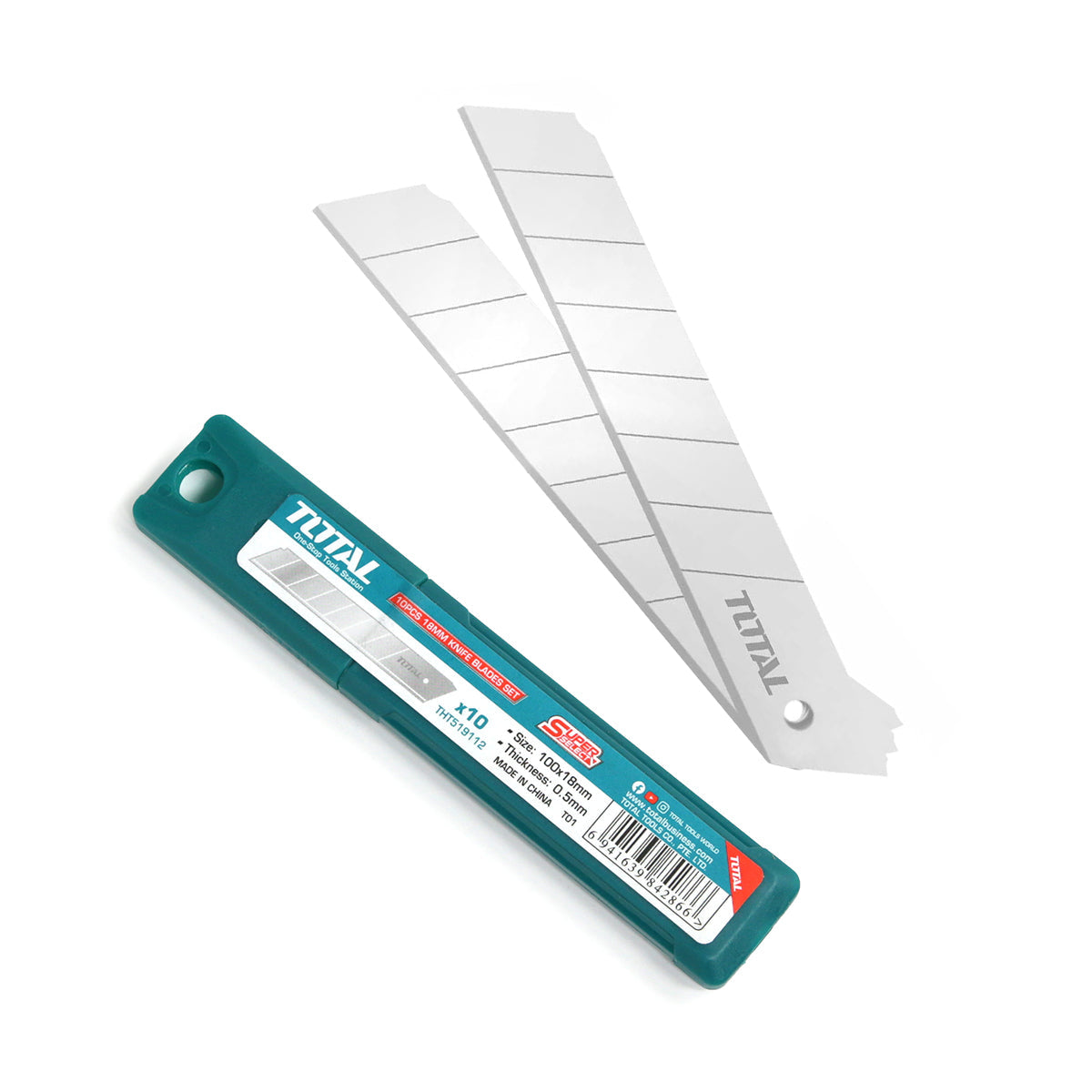 Total THT519112 18mm Snap-off Blades Total THT519112 18mm Snap-off Blades