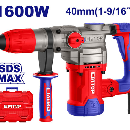 EMTOP 1600W 40mm Rotary Hammer