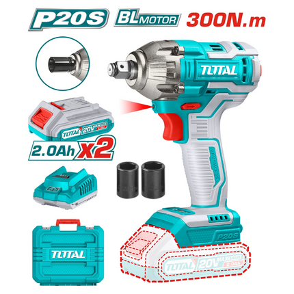 Total TIWLI2038 20V Cordless Impact Wrench