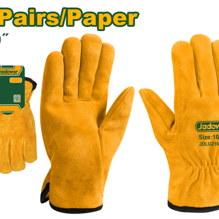 JADEVER Heavy-Duty Cowhide Leather Gloves