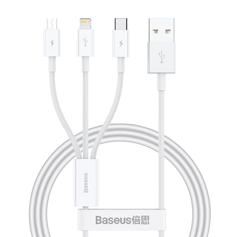 كابل شحن سريع Superior USB إلى M+L+C 3.5A بطول 1M كابل شحن سريع Superior USB إلى M+L+C 3.5A بطول 1M